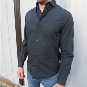 Black Polka Dot Dress Shirt